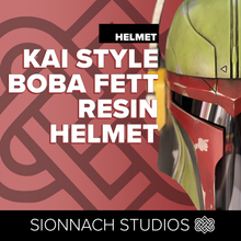 Load image into Gallery viewer, Space Wars Kai Style Boba Resin Cast Helmet