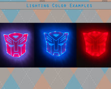 Load image into Gallery viewer, Transformers Autobot Inspired LED Wall Lamp Decoration