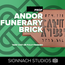 Load image into Gallery viewer, Star Wars Andor Inspired Resin Funerary Brick