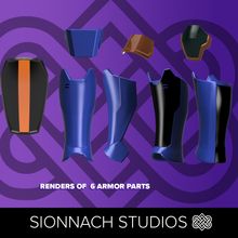 Load image into Gallery viewer, Space Wars Mandalorian Loyalty Leg Armor Bundle - STL Files for 3D Printing