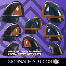 Load image into Gallery viewer, Space Wars Mandalorian Spirit Pauldrons - STL Files for 3D Printing