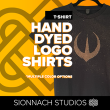 Load image into Gallery viewer, Hand-Dyed Space Wars Logo T-Shirts