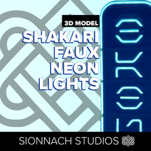 Load image into Gallery viewer, Star Wars Inspired Aurebesh Faux Neon Light Decoration 3D STL Files