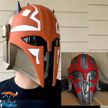 Load image into Gallery viewer, Resin Helmet Inspired by The Armorer Blacksmith (from The Mandalorian)