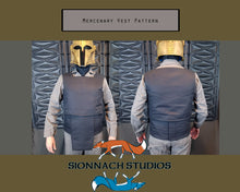 Load image into Gallery viewer, Space Mercenary Vest and Cumberbund Pattern inspired by The Mandalorian