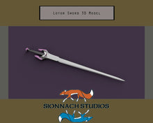 Load image into Gallery viewer, Voltron Inspired Prop Lotor Sword for Cosplay - STL Files for 3D Printing