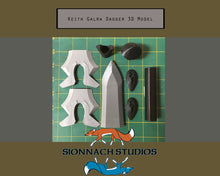 Load image into Gallery viewer, Voltron Inspired Prop Keith Galra Dagger for Cosplay - STL Files for 3D Printing