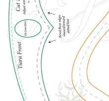 Load image into Gallery viewer, Winged Tiara Template