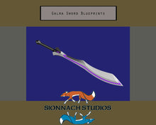 Load image into Gallery viewer, Voltron Inspired Prop Keith Blade of Marmora Sword for Cosplay - Blueprints