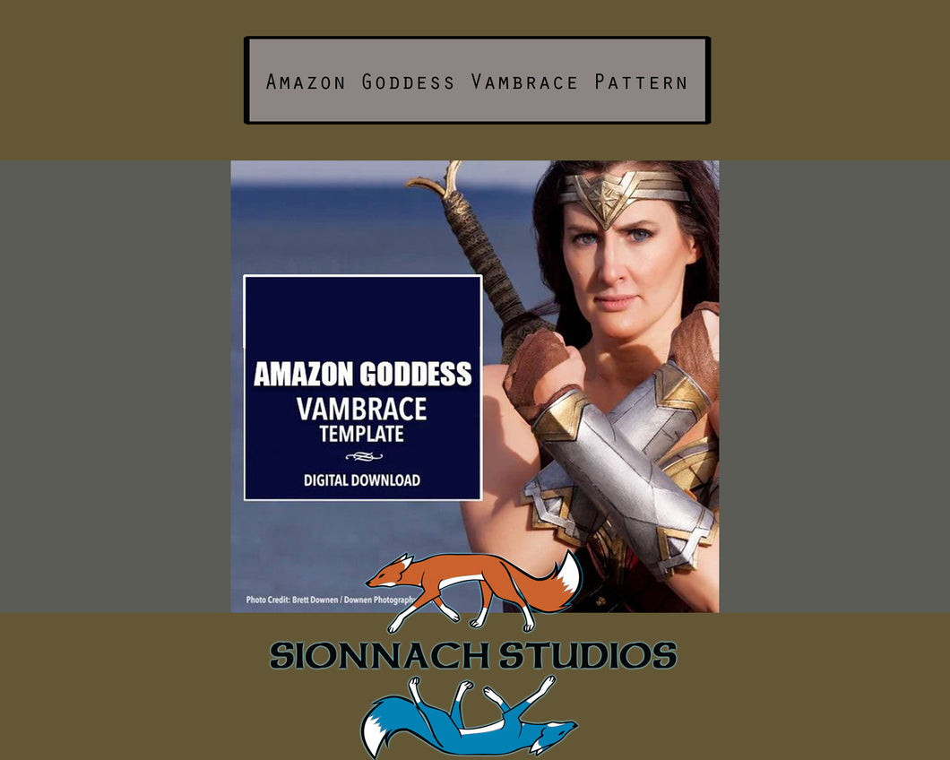 Amazon Goddess Vambrace Template  Digital Download