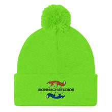 Load image into Gallery viewer, Sionnach Studios Logo Pom-Pom Beanie