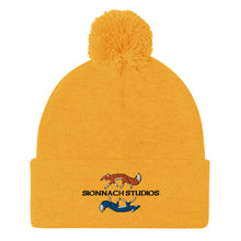Load image into Gallery viewer, Sionnach Studios Logo Pom-Pom Beanie