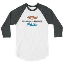 Load image into Gallery viewer, Sionnach Studios Logo 3/4 sleeve raglan shirt