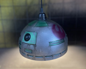 Droid Head Hanging Lamp Decoration Inspired by Galaxy's Edge