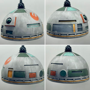 Droid Head Hanging Lamp Decoration Inspired by Galaxy's Edge