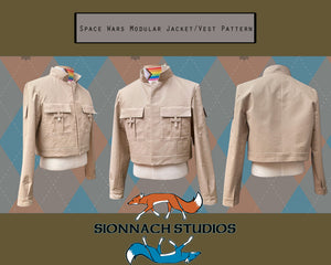 Space Wars Bespin Style Jacket and Vest Pattern Inspired by Luke Skywalker in The Empire Strikes Back