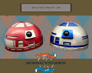 Droid Head Hanging Lamp Decoration Inspired by Galaxy's Edge