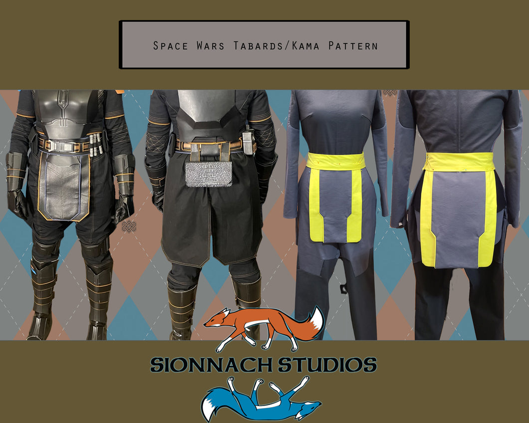Space Wars Generic Tabards and Kama Patterns