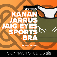 Load image into Gallery viewer, Space Wars Kanan Jarrus Jaig Eyes Sports bra
