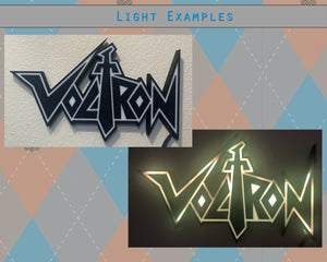 Voltron Inspired LED Wall Lamp Decoration