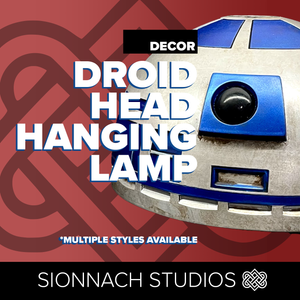 Droid Head Hanging Lamp Decoration Inspired by Galaxy's Edge
