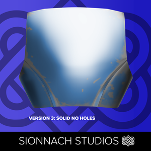 Space Wars Mandalorian Honor Chestplate and Backplate - STL Files for 3D Printing