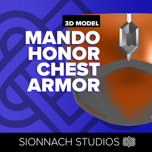 Space Wars Mandalorian Honor Chestplate and Backplate - STL Files for 3D Printing