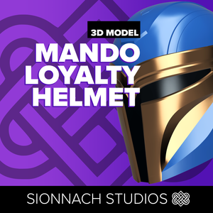 Space Wars Mandalorian Loyalty Helmet - STL Files for 3D Printing
