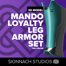 Load image into Gallery viewer, Space Wars Mandalorian Loyalty Leg Armor Bundle - STL Files for 3D Printing
