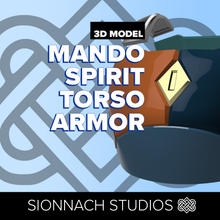 Load image into Gallery viewer, Space Wars Mandalorian Spirit Torso Armor - STL Files for 3D Printing
