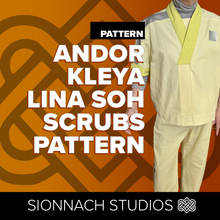 Load image into Gallery viewer, Space Wars Lina Soh Hospital Scrubs Pattern Inspired by Kleya Marki on Andor
