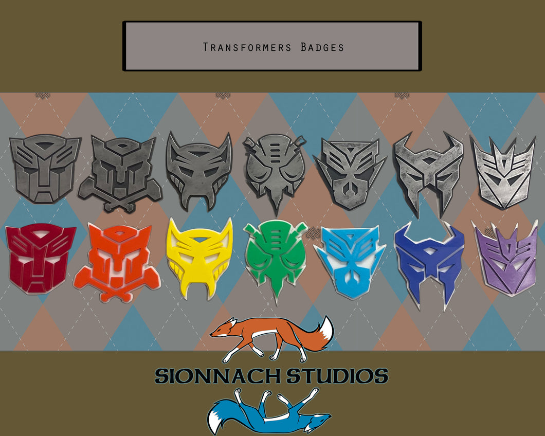 Transformers Inspired - Faction Badges/Magnets