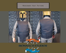 Load image into Gallery viewer, Space Mercenary Vest and Cumberbund Pattern inspired by The Mandalorian
