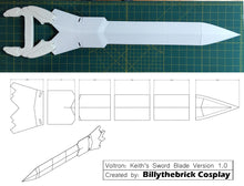Load image into Gallery viewer, Voltron Inspired Prop Keith Sword and Bayard for Cosplay - STL Files for 3D Printing
