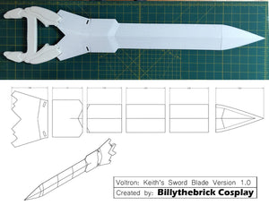 Voltron Inspired Prop Keith Sword and Bayard for Cosplay - STL Files for 3D Printing