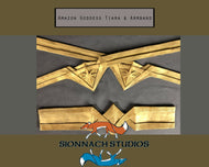 Amazon Goddess - Wonder Woman Inspired - Flexible Tiara and Armband