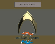 Aquaman Mera Inspired - Badge / Buckle for Cosplay - STL File for 3D Printing