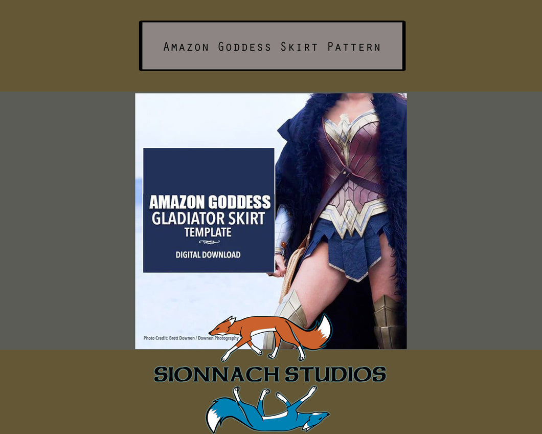 Amazon Goddess Gladiator Skirt Pattern Digital Download