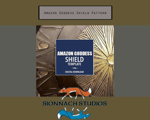 Amazon Goddess  Shield Template Digital Download