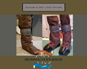 Blacksmith Boot Cover, Gaiter, Spats Pattern inspired by The Armorer (from The Mandalorian)