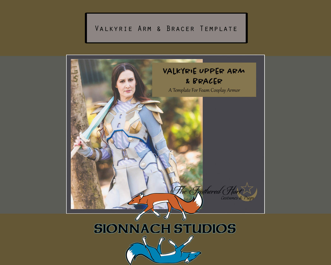 Valkyrie Inspired Upper Arm Harness and Bracer Template
