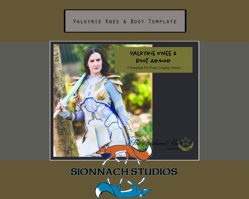 Valkyrie Inspired Knee & Boot Armor Template