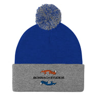 Sionnach Studios Logo Pom-Pom Beanie